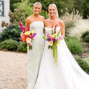 Hannah Bodice with Brunch Skirt Floor in Garden Flora: Lulakate Bridesmaid Dress